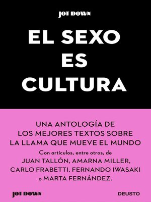 cover image of El sexo es cultura